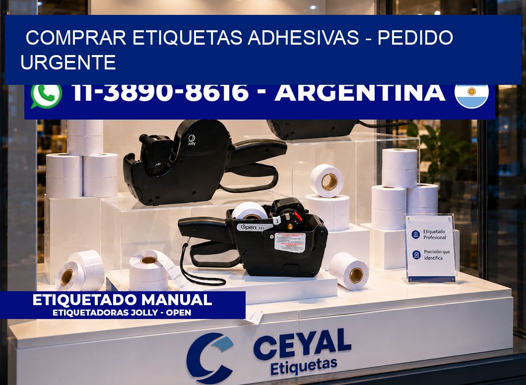COMPRAR ETIQUETAS ADHESIVAS - Pedido urgente