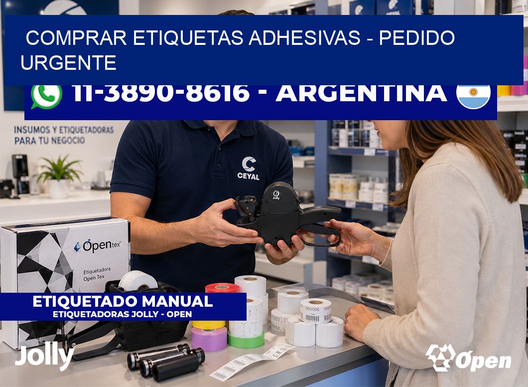 COMPRAR ETIQUETAS ADHESIVAS – Pedido urgente