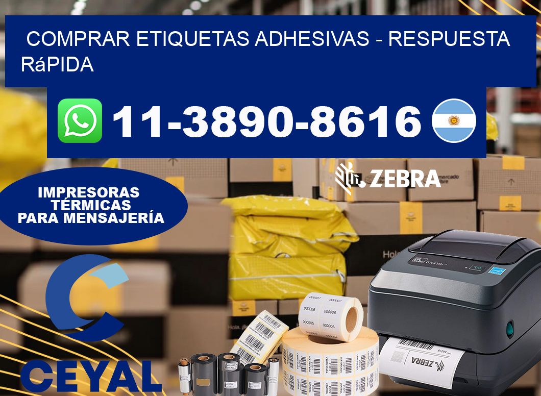 COMPRAR ETIQUETAS ADHESIVAS - Respuesta rápida