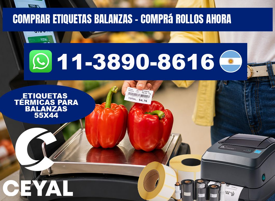 COMPRAR ETIQUETAS BALANZAS - Comprá rollos ahora