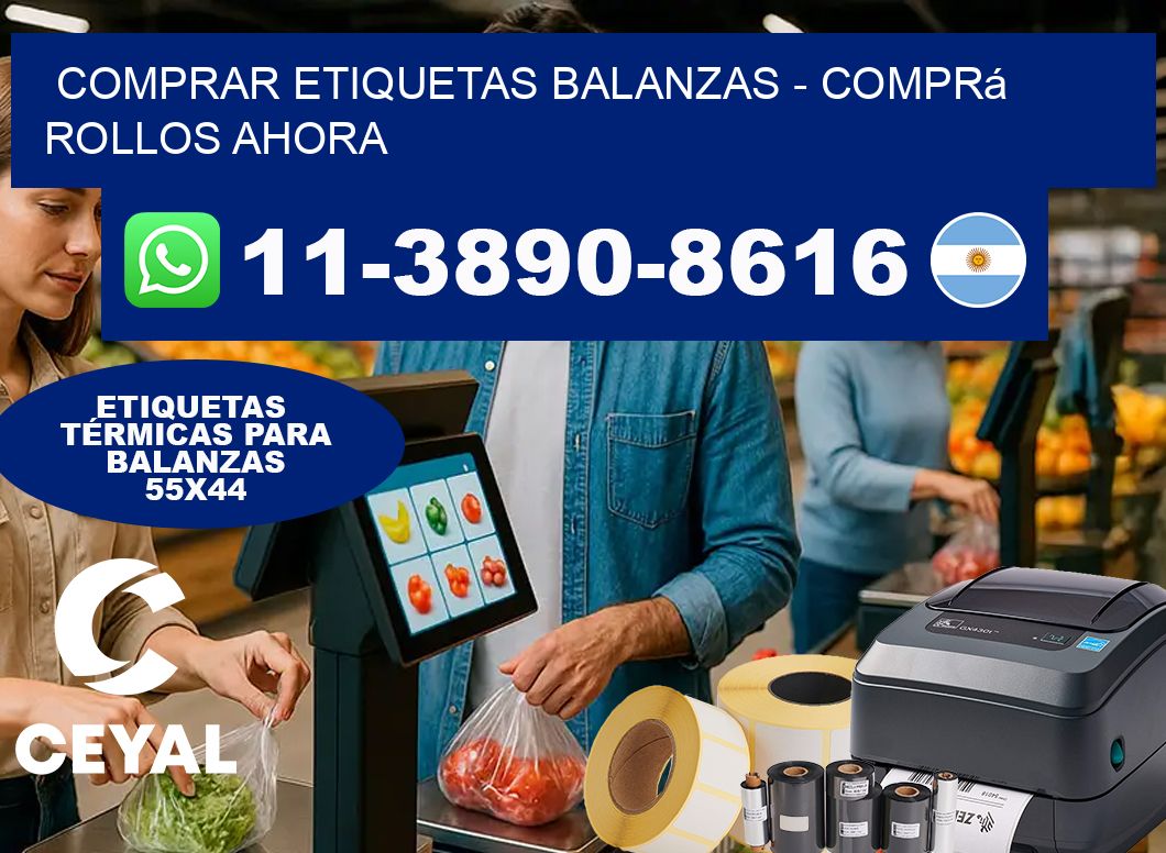 COMPRAR ETIQUETAS BALANZAS - Comprá rollos ahora