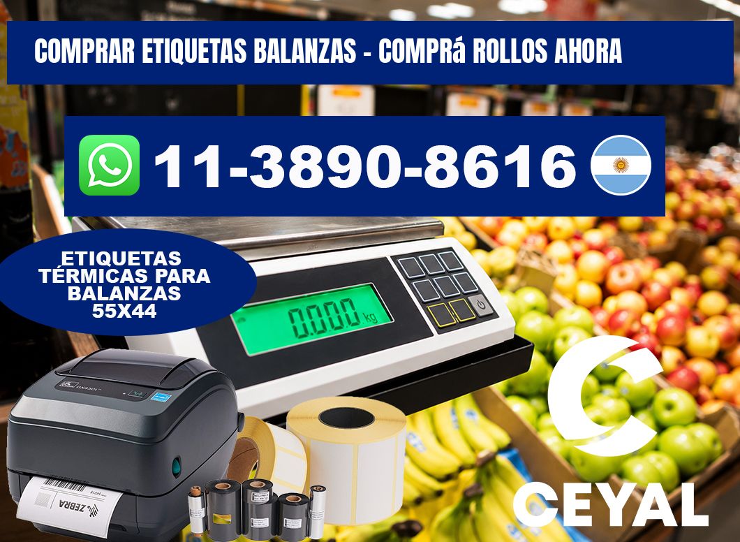 COMPRAR ETIQUETAS BALANZAS - Comprá rollos ahora