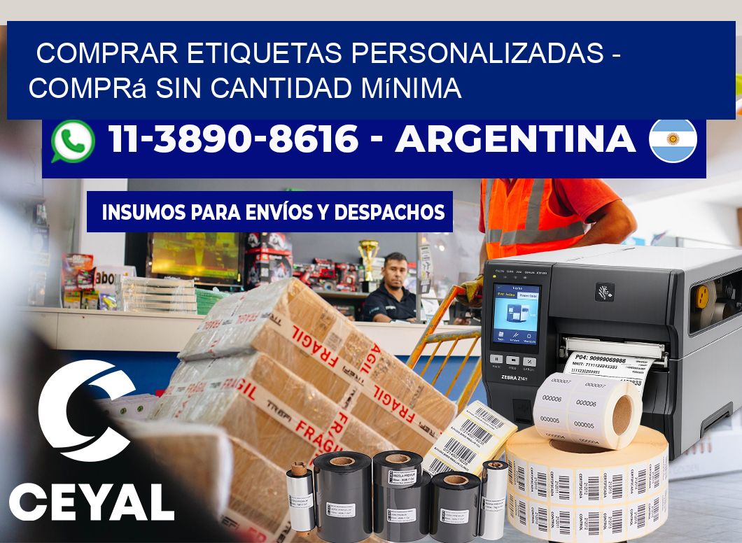 COMPRAR ETIQUETAS PERSONALIZADAS – Comprá sin cantidad mínima
