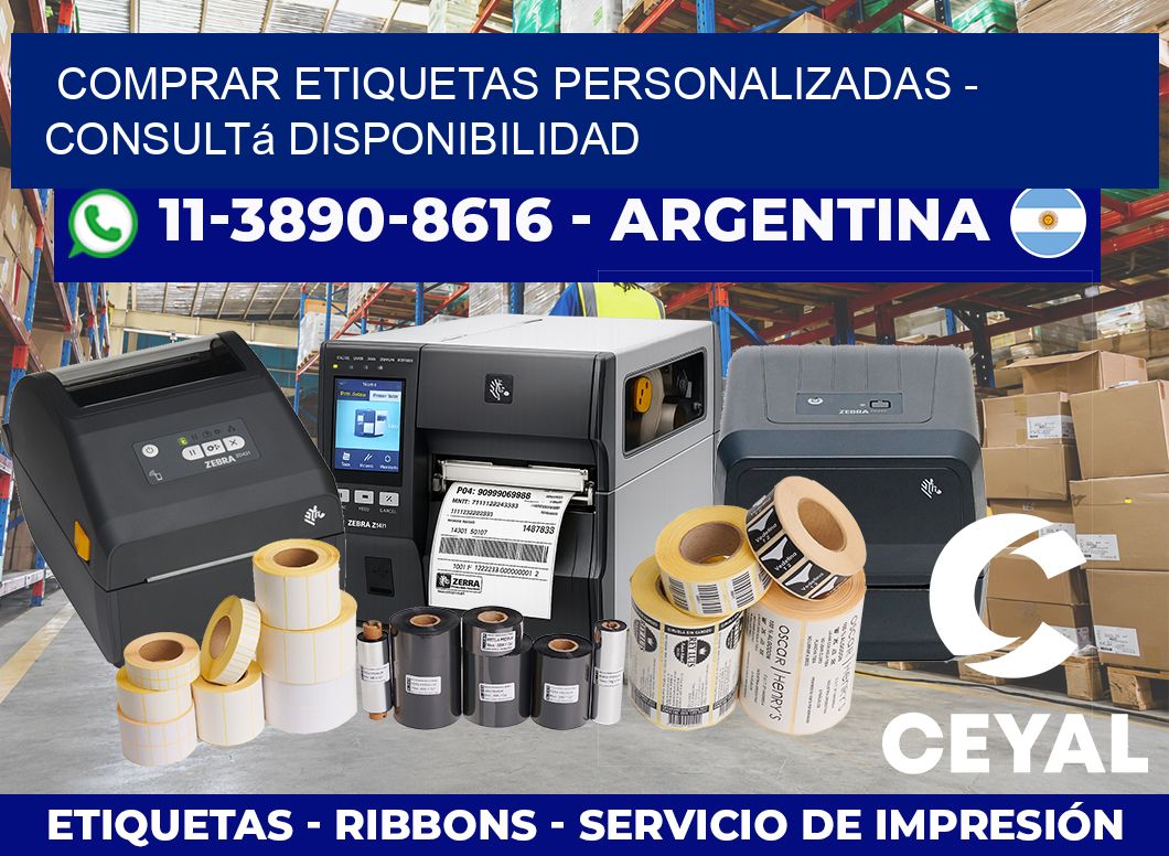 COMPRAR ETIQUETAS PERSONALIZADAS – Consultá disponibilidad