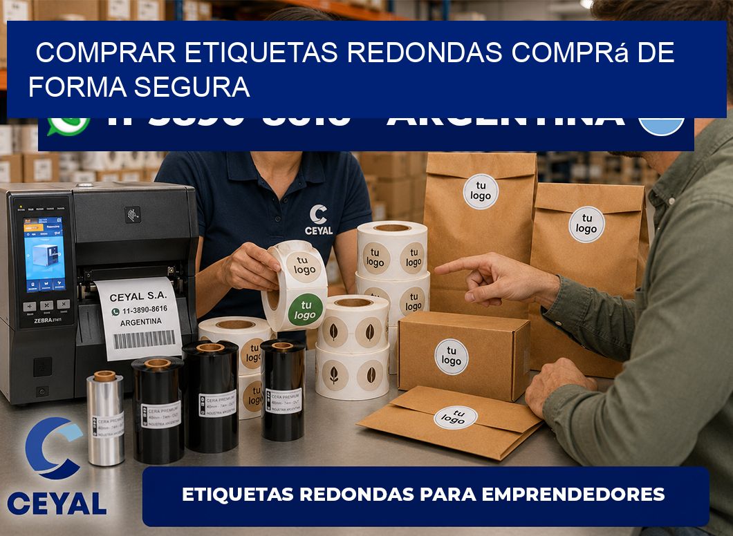 COMPRAR ETIQUETAS REDONDAS Comprá de forma segura