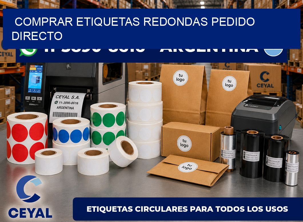 COMPRAR ETIQUETAS REDONDAS Pedido directo
