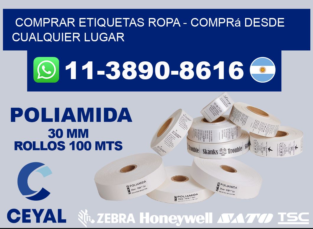 COMPRAR ETIQUETAS ROPA - Comprá desde cualquier lugar