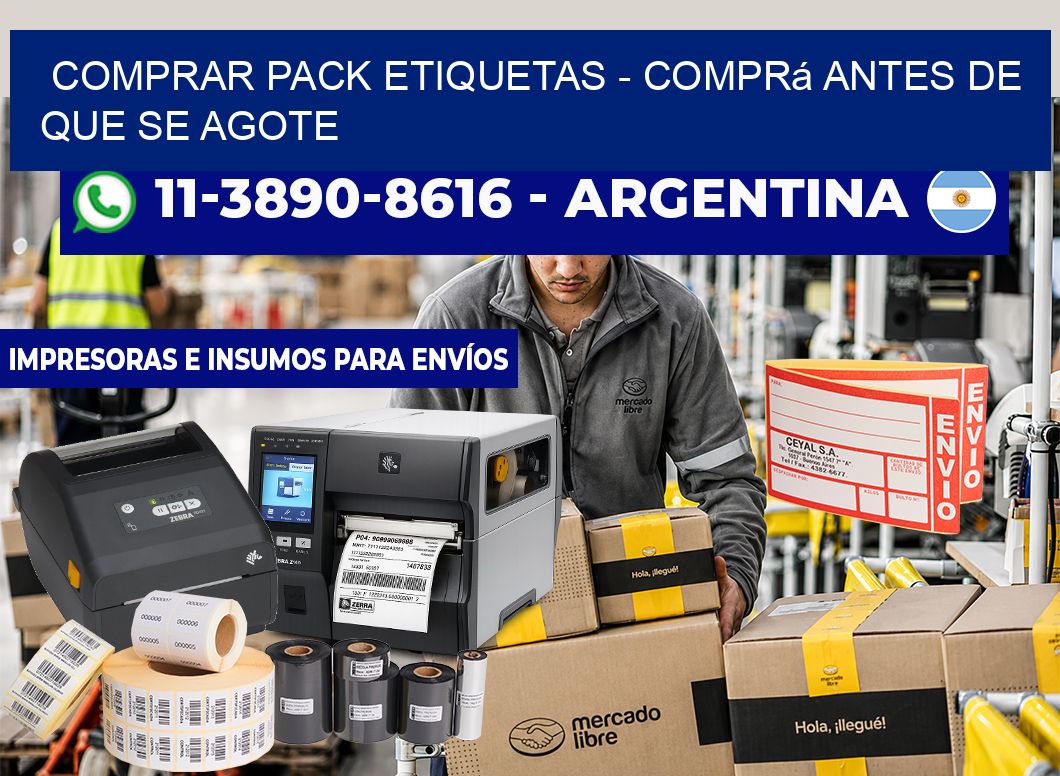 COMPRAR PACK ETIQUETAS - Comprá antes de que se agote