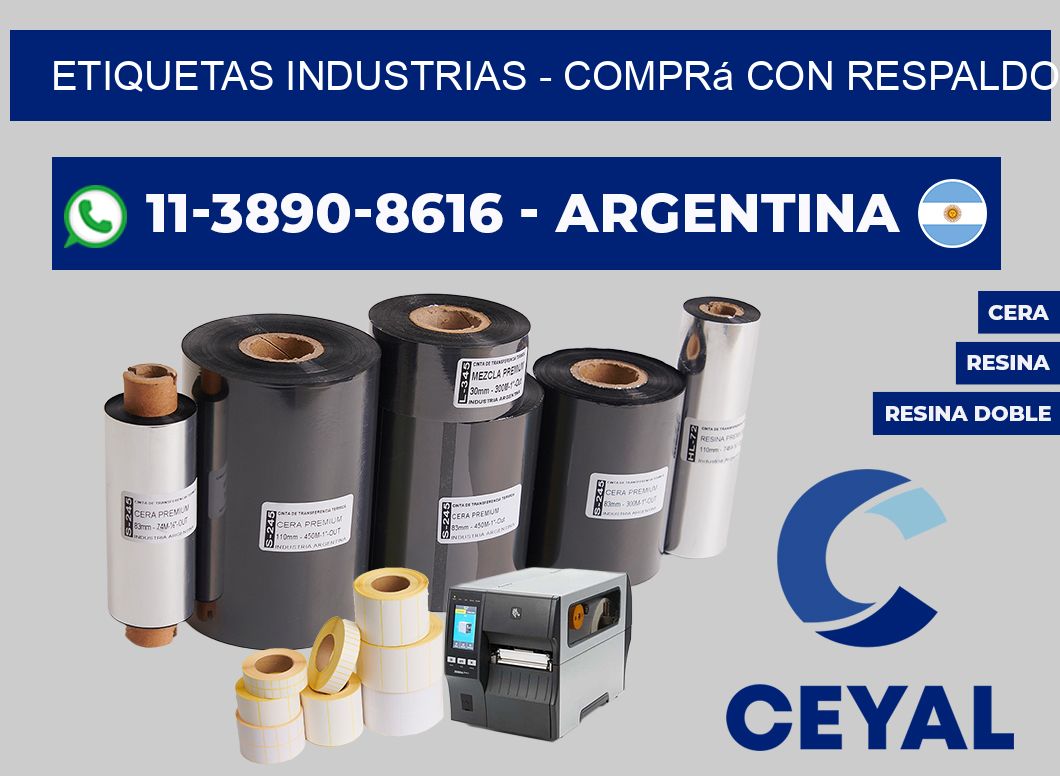 ETIQUETAS INDUSTRIAS - Comprá con respaldo