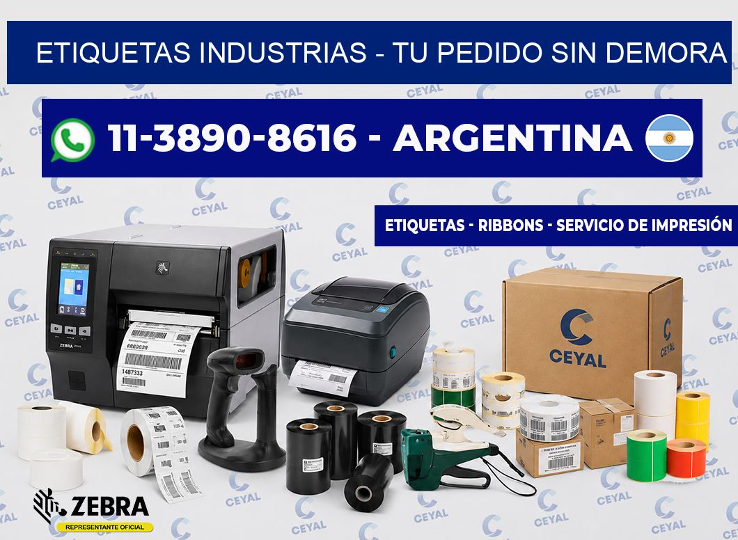 ETIQUETAS INDUSTRIAS - Tu pedido sin demora