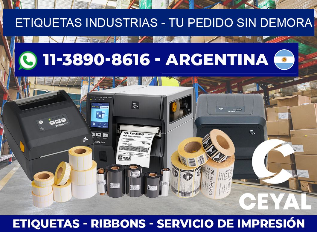 ETIQUETAS INDUSTRIAS – Tu pedido sin demora