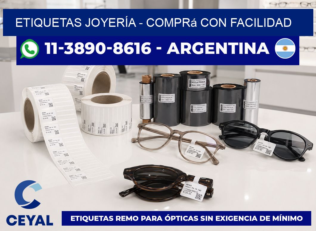 ETIQUETAS JOYERÍA - Comprá con facilidad