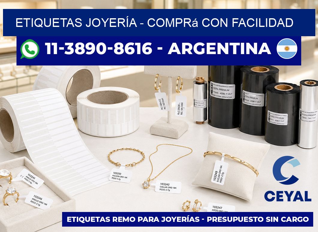 ETIQUETAS JOYERÍA - Comprá con facilidad