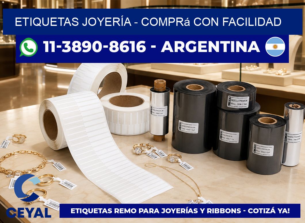 ETIQUETAS JOYERÍA – Comprá con facilidad