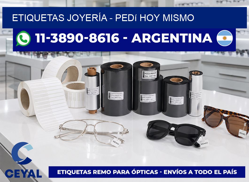 ETIQUETAS JOYERÍA - Pedí hoy mismo