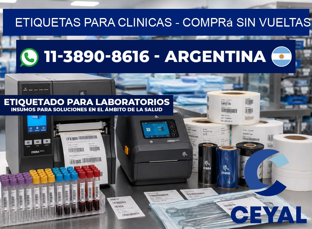 ETIQUETAS PARA CLINICAS - Comprá sin vueltas