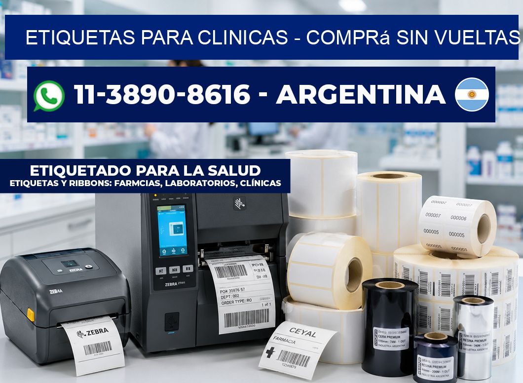 ETIQUETAS PARA CLINICAS - Comprá sin vueltas