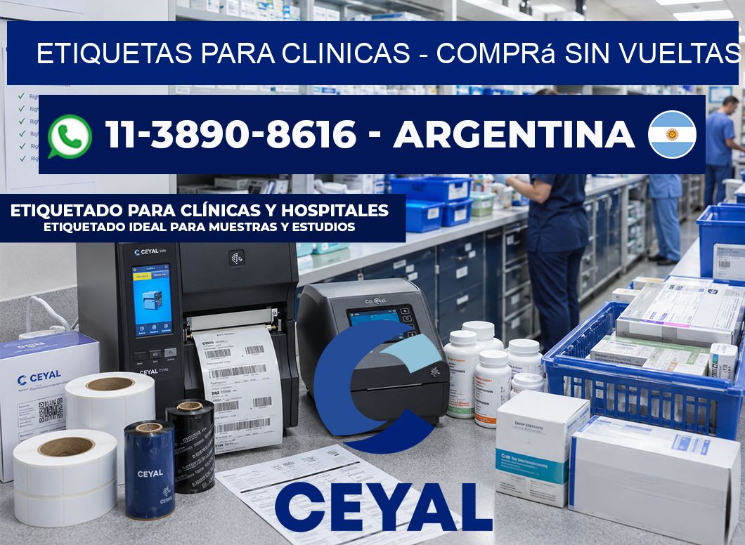 ETIQUETAS PARA CLINICAS - Comprá sin vueltas