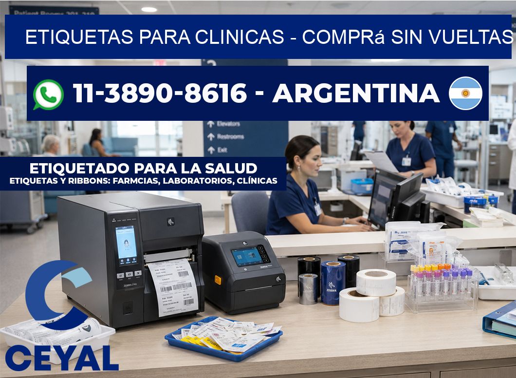 ETIQUETAS PARA CLINICAS - Comprá sin vueltas