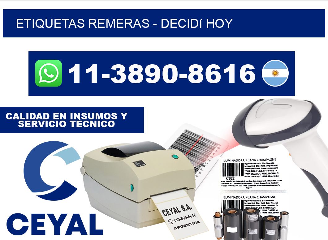 Etiquetas Remeras - Decidí hoy