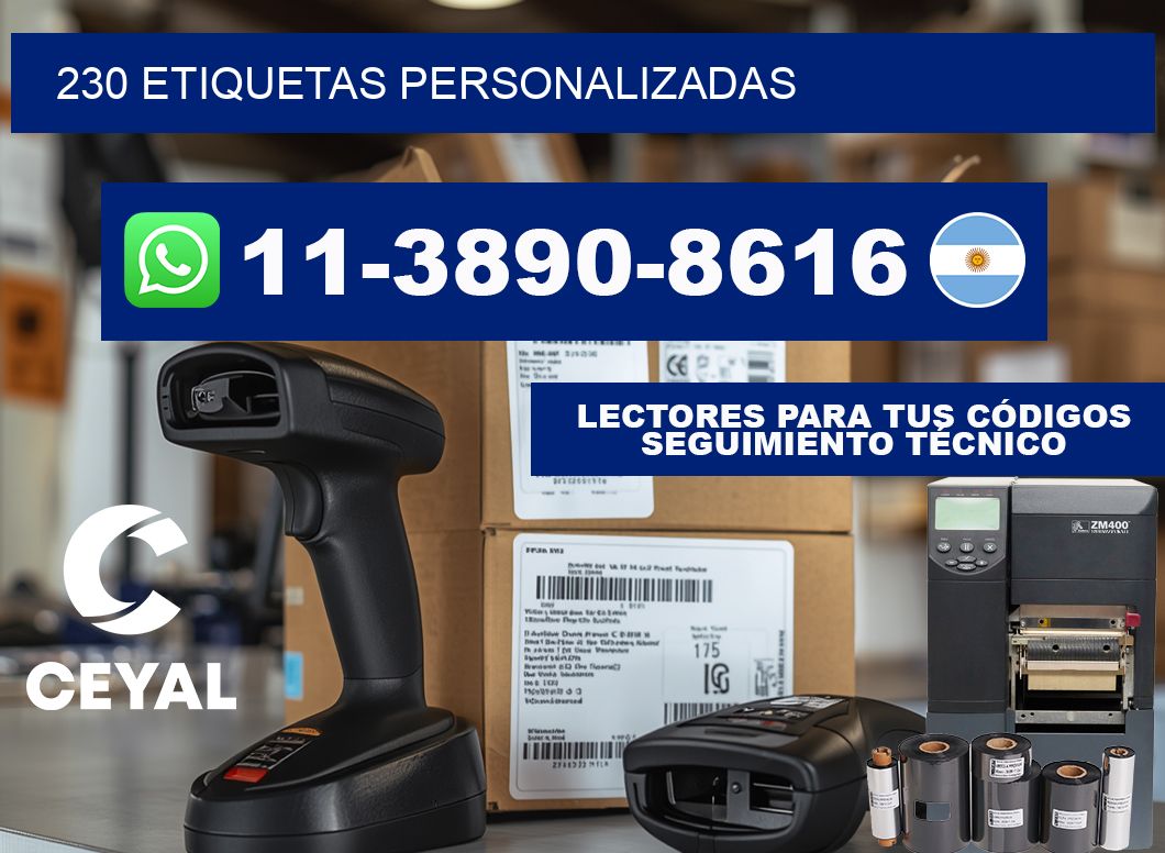 230 ETIQUETAS PERSONALIZADAS