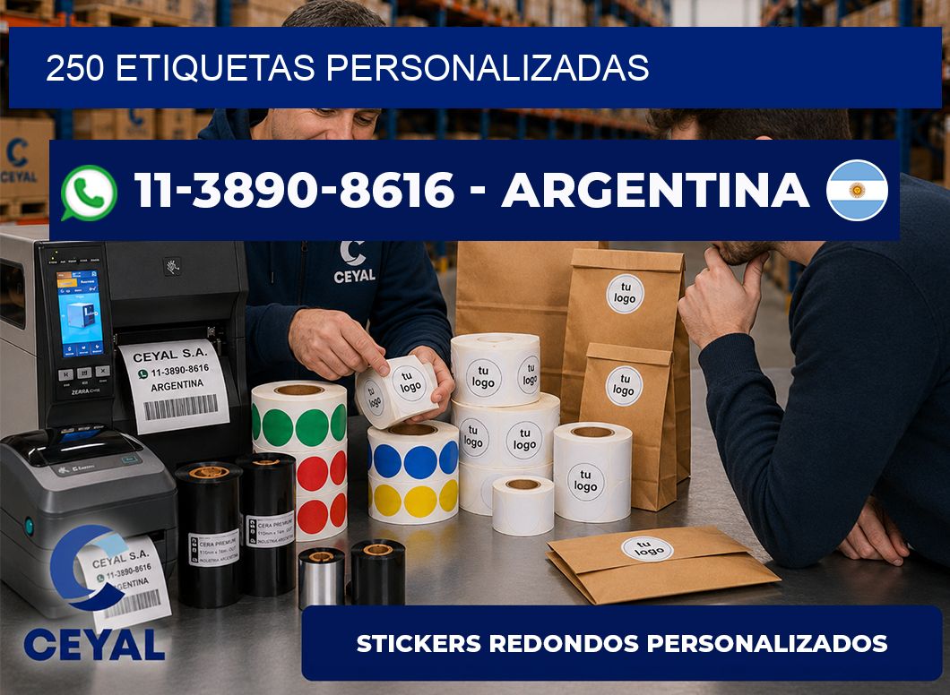 250 ETIQUETAS PERSONALIZADAS