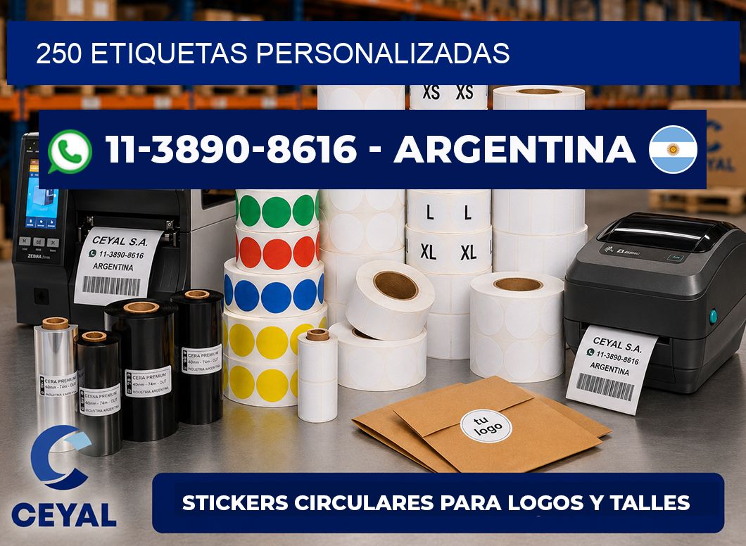 250 ETIQUETAS PERSONALIZADAS