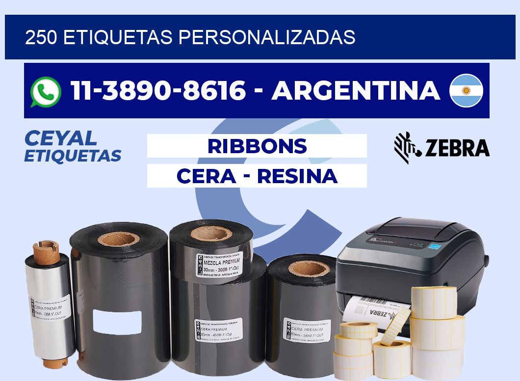 250 ETIQUETAS PERSONALIZADAS