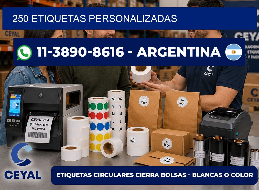 250 ETIQUETAS PERSONALIZADAS