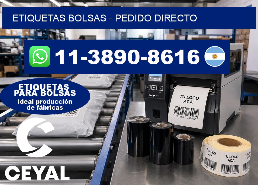 ETIQUETAS BOLSAS – Pedido directo