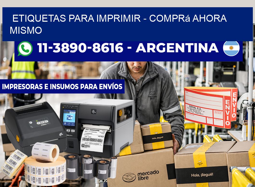 ETIQUETAS PARA IMPRIMIR – Comprá ahora mismo
