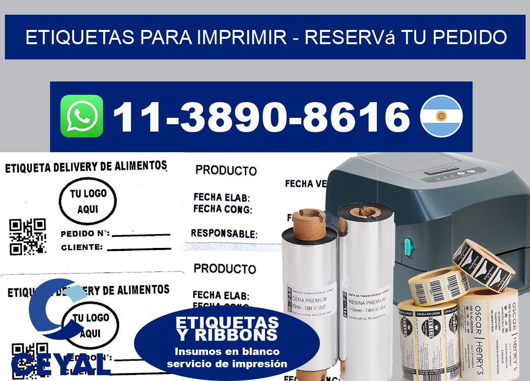 ETIQUETAS PARA IMPRIMIR – Reservá tu pedido