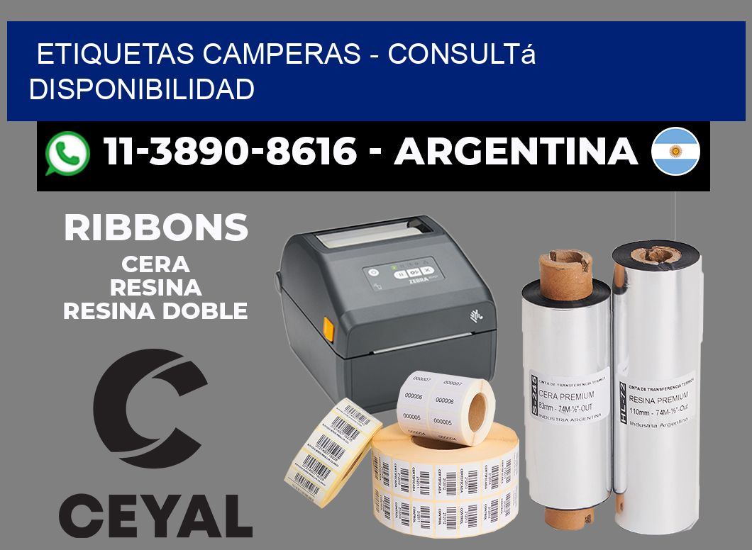 Etiquetas Camperas - Consultá disponibilidad