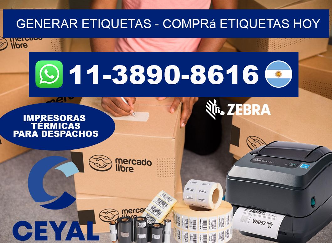 GENERAR ETIQUETAS - Comprá etiquetas hoy