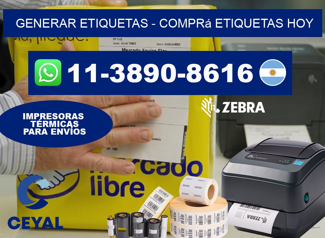 GENERAR ETIQUETAS - Comprá etiquetas hoy