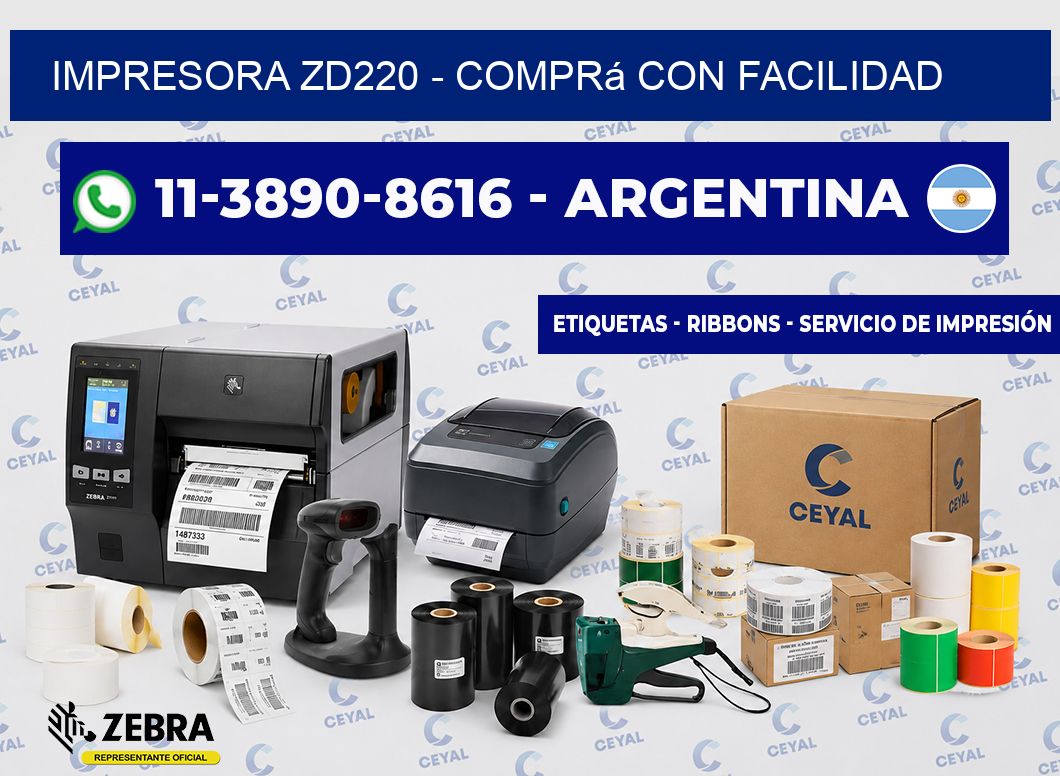 IMPRESORA ZD220 - Comprá con facilidad