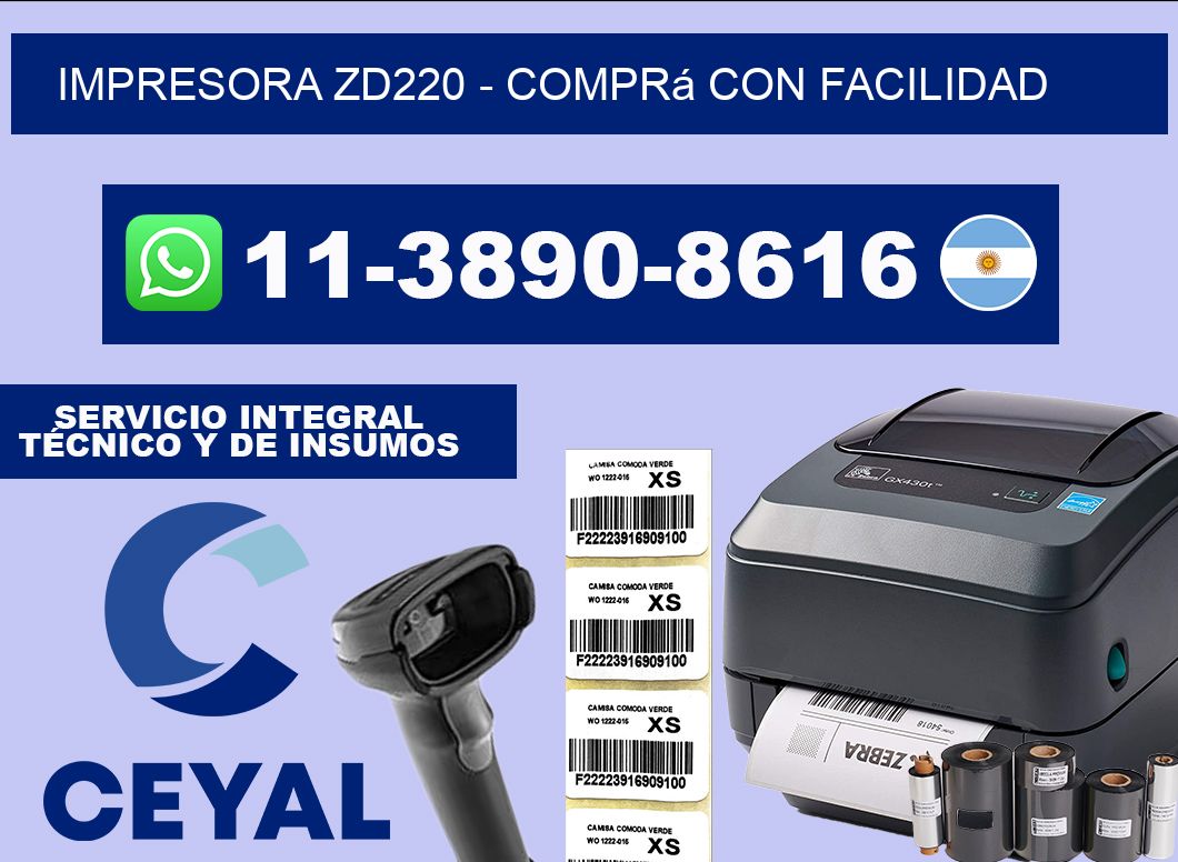 IMPRESORA ZD220 - Comprá con facilidad