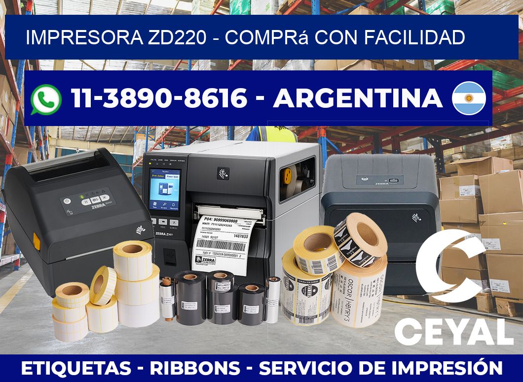IMPRESORA ZD220 – Comprá con facilidad