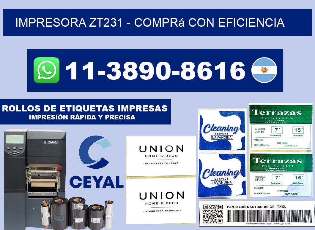 IMPRESORA ZT231 - Comprá con eficiencia