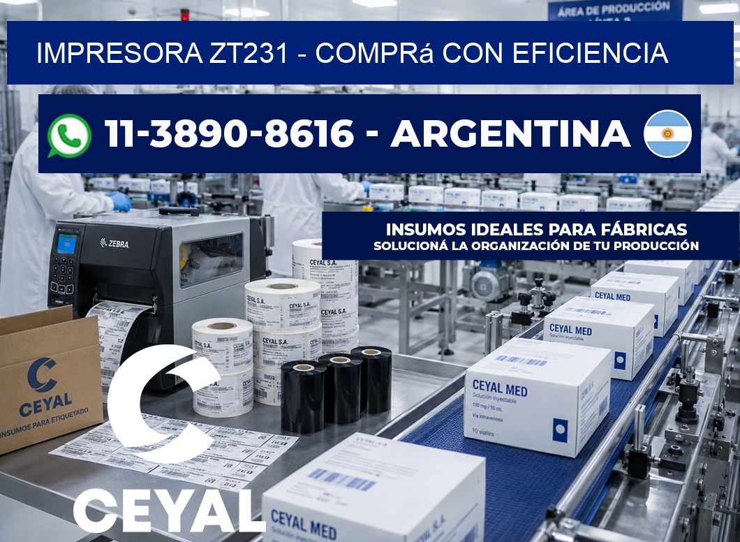 IMPRESORA ZT231 – Comprá con eficiencia