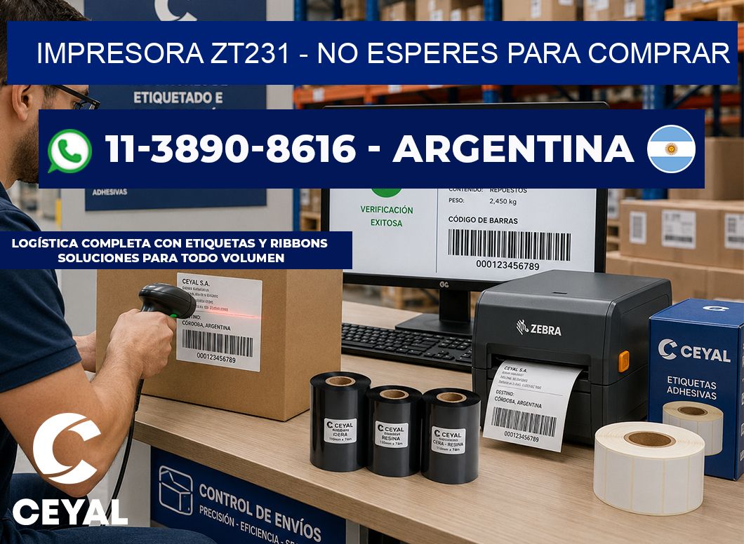 IMPRESORA ZT231 - No esperes para comprar