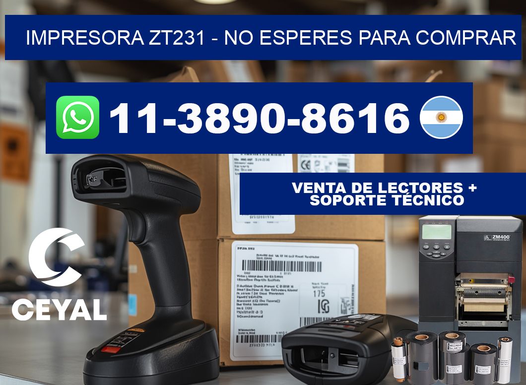 IMPRESORA ZT231 - No esperes para comprar