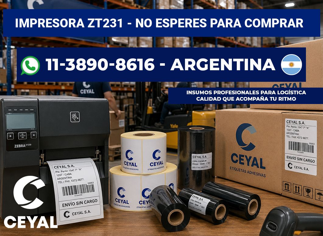 IMPRESORA ZT231 – No esperes para comprar