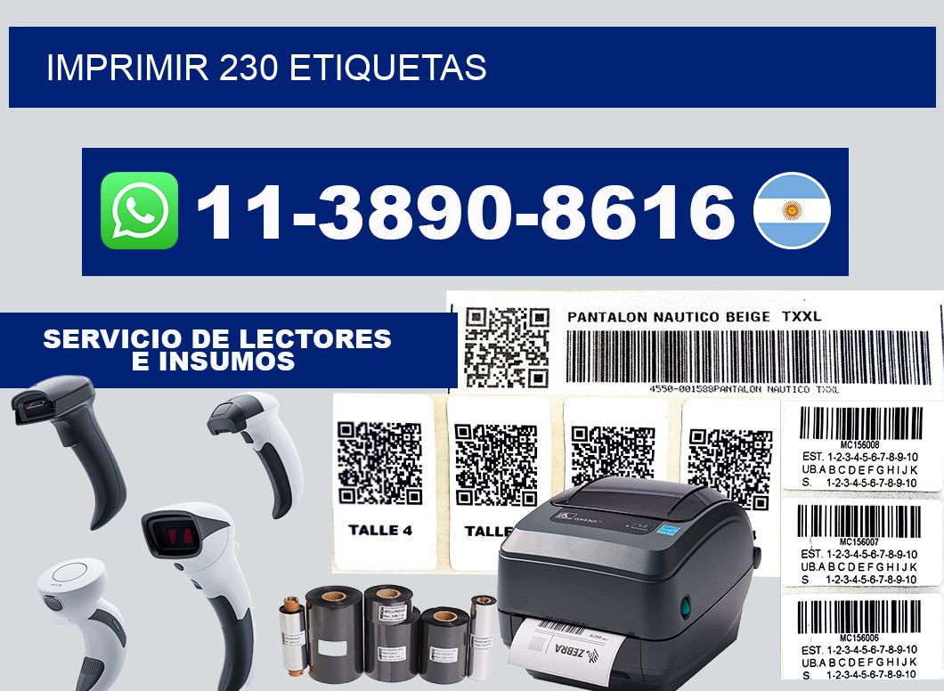 IMPRIMIR 230 ETIQUETAS