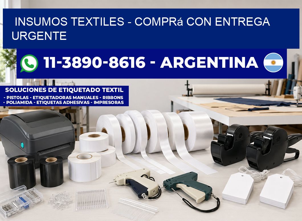 INSUMOS TEXTILES - Comprá con entrega urgente