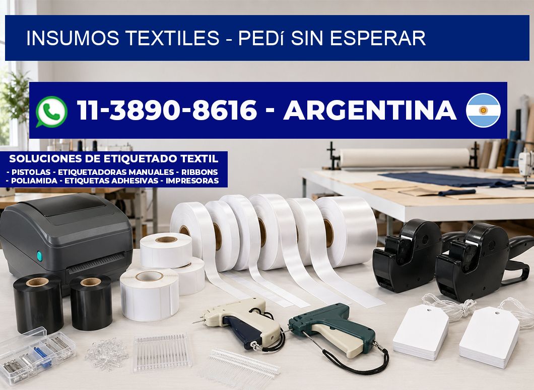 INSUMOS TEXTILES - Pedí sin esperar