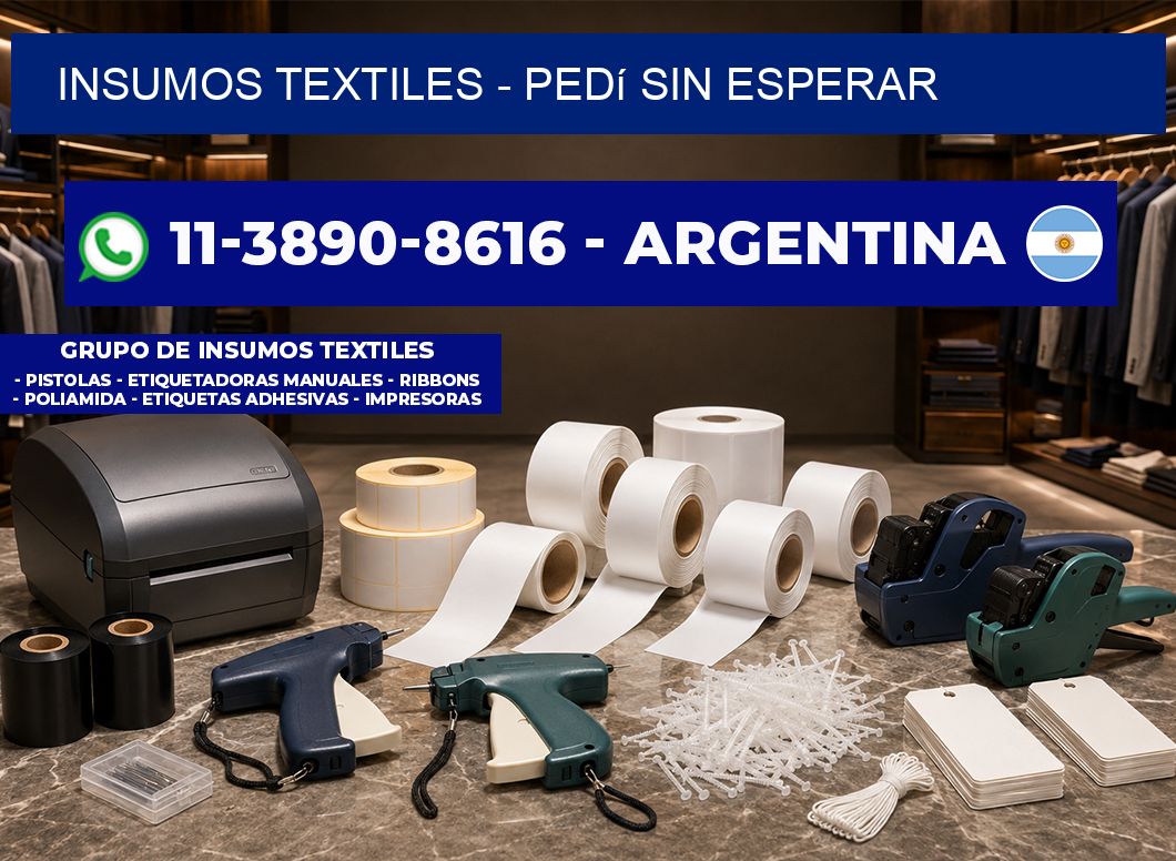 INSUMOS TEXTILES - Pedí sin esperar