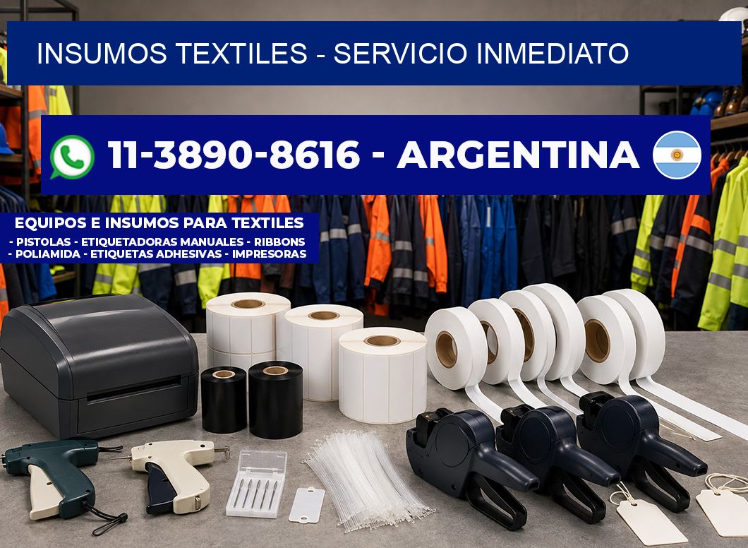INSUMOS TEXTILES - Servicio inmediato
