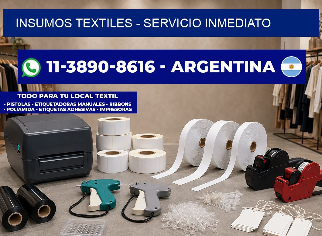 INSUMOS TEXTILES – Servicio inmediato