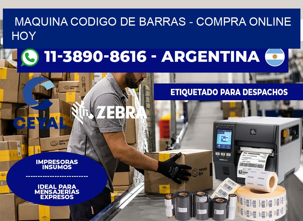 MAQUINA CODIGO DE BARRAS - Compra online hoy